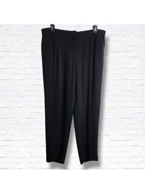 Hugo Boss Black Wool Blend Straight Leg Trouser Pants Size 12 US